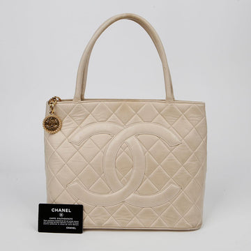 CHANEL Medallion Coin Tote Bag A01804 148823438