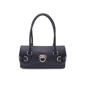 SALVATORE FERRAGAMO DY 21 Silberfarben Gancini Schnalle Baguette Schultertasche kk47396250 149160353