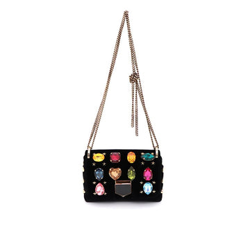 JIMMY CHOO Velvet Rocket Mini Schultertasche und Crossbody Tasche kk24215203 149160365