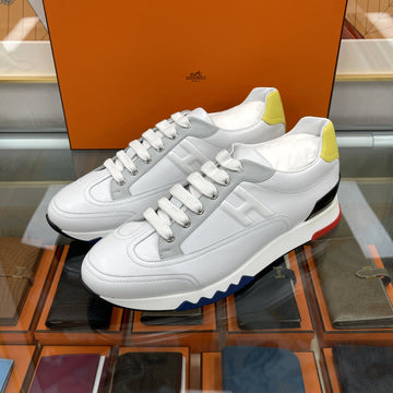 Hermes Trail Men Sneakers H191395ZH White/Yellow 149161315