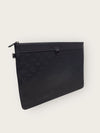 Louis Vuitton Black Pochette Monogram Shadow Clutch Bag 149164661 [P]