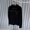 CELINE トリオペ ベルベット カラー ポロシャツ XL 149165728 [P]