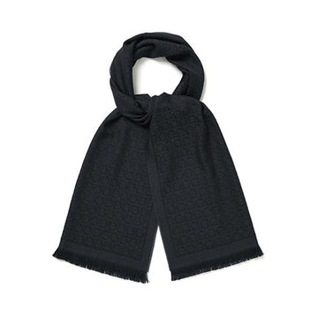 Salvatore Ferragamo Gancini Monogram Jacquard Wool Scarf 327955 718386 145239781