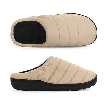 SUBU Original Permanent F-Line Beige Fleece Padded Slippers (SB-73) 146710431