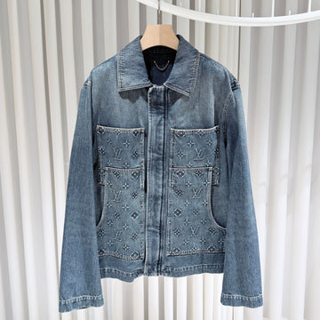 LOUIS VUITTON Monogram Arbeitsjacke aus Denim 54 149245838