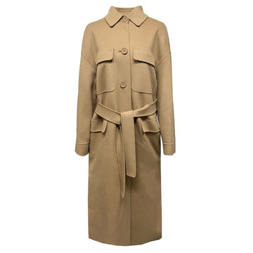 MaxMara 25SS MILO Belted Wool Coat Camel 2519011021 033 149268393