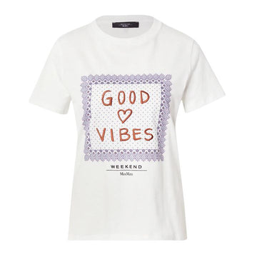 MaxMara Embroidered Logo T-Shirt White 2525976041 003 149268499