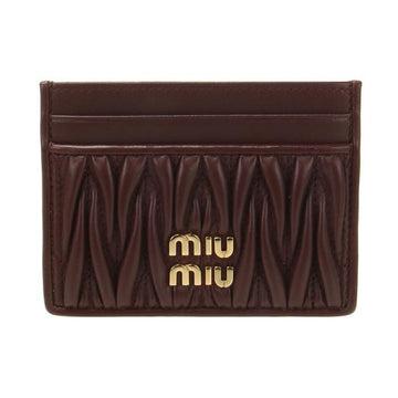 Miu Miu Matelassé Napa Leather Card Holder 149270288