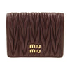 MIU MIU マテラッセ ナッパレザー 二つ折り財布 stamp: 5MV204 AFPP F0007 149270294 [P]