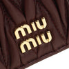 MIU MIU マテラッセ ナッパレザー 二つ折り財布 stamp: 5MV204 AFPP F0007 149270294 [P]
