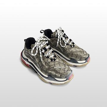 BALENCIAGA Gucci Triple S Sneakers Beige 681066 250mm 149278529