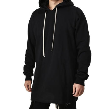 Rick Owens Drawstring Longline Hoodie 149300272