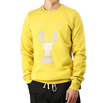 RICK OWENS DARK SHADOW DU17F2270 FEMB 128 Logo Stickerei Sweatshirt 149300287