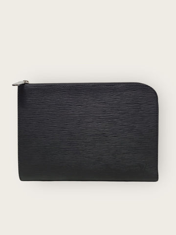 Louis Vuitton Black Epi Pochette Jour Clutch Bag 149302361