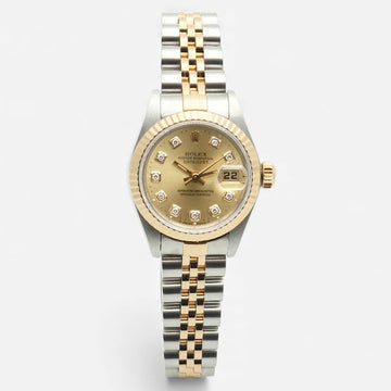 ROLEX Datejust 26 Damenuhr Kombi Aftersetting Diamant 2000 149304315