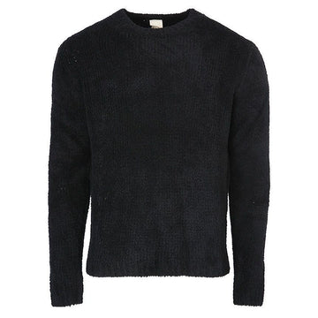 Ten C Round Neck Boucle Black Knit 37146226