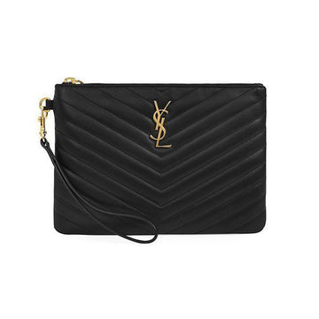 Saint Laurent 379039 CWU01 1000 Women's Clutch Bag 37701660 [P]