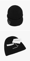 ACNE STUDIOS C40390 BLACK (900) Gesicht Logo Rhinestone Beanie 144730524 [P]