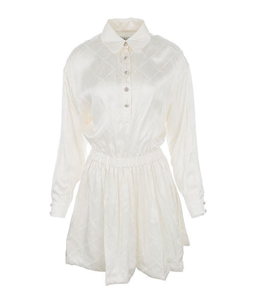 CHANEL Seidenkleid 22B 33(34) Ivory 5ET0371 127533690