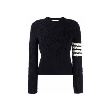 Thom Browne Diagonal Pullover Pointelle Knit 22FW FKA383A Y1024 415 48463344