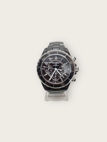 CHANEL Schwarze J12 Chronograph Keramik Automatik Uhr A+ 149364545