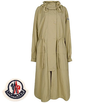Moncler Beige Solong Hooded Long Jacket 1C00046 596OU 20X 149386630