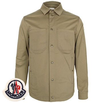 Moncler Beige Kamichia Double Pocket Zip-Up Shirt Jacket 2F00022 57448 248 149386722