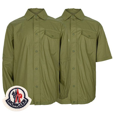 MONCLER Khaki Camicia mit abnehmbaren Ärmeln 2F00008 596TM 81O 149387163
