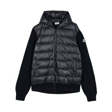 MONCLER 9B00041 M1131 999 FW25 メンズ パディング ウール ジップアップ フーディ 149387205