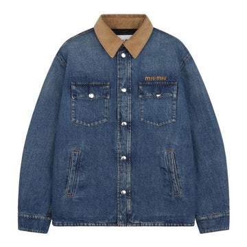 Miu Miu Denim Down Jacket 122683138