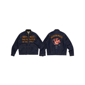 HUMAN MADE HM30JK005 INDIGO FW25 Herren Denim Work Jacket 149398645
