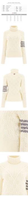 THOM BROWNE タートルネックニット アイボリー FKA382A Y1024 100 142950485 [P]