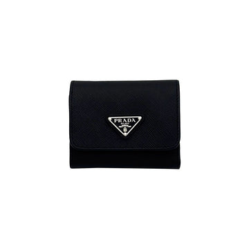 Prada Black Saffiano Leather 3-Fold Wallet 1MH043 149422627