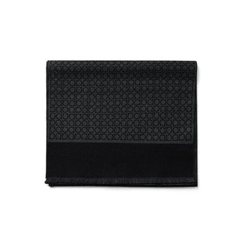 SALVATORE FERRAGAMO 間違いなくジャカードウールスカーフ 52 7047 0671685 145239890