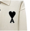 AMI Big Heart Wool Collar Knit UPL409 151 149456596 [P]