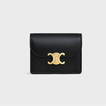 Celine Triomphe Business Card Holder Black 10N063FOZ 38NO 149462040 [P]