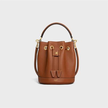 Celine Tine Clara Bag - Supplement Grain Calfskin Brown 121673DPJ 04LU 149462061 [P]