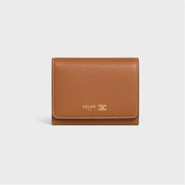 Celine Grain Leather Wallet - Brown 149462070 [P]
