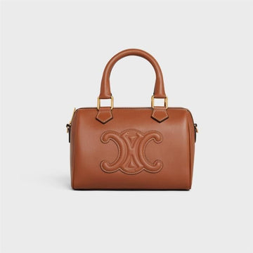 CELINE Kleine Boston - Weiches Kalbsleder Braun 149462079 [P]