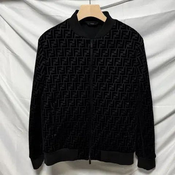 FENDI FF Logo Samt Bomberjacke Blouson 149472529