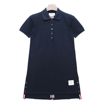THOM BROWNE Klassisches Dreistreifen-Piqué-Polokleid FJD027A 00050 415 71028747