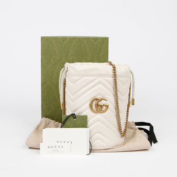 Gucci 575163 GG Marmont Mini Bucket Shoulder Crossbody Bag 149346823