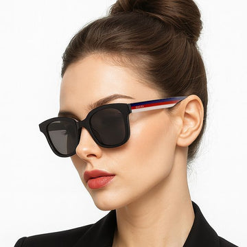 Gucci Sunglasses GG0847SK 002 Unisex Horn Frame Asian Fit Black Fashion 62831811