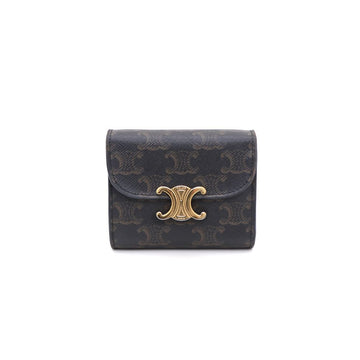 CELINE Triofe Canvas Kleine 3-Fach Damen Geldbörse 10D782CQH 149495929