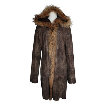 Other Brand Cocoon Rabbit Skin Coat 55 149496258