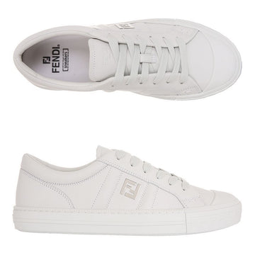 Fendi domino leather low sneakers 135588442