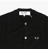 COMME DES GARCONS Cardigan mit Herz-Emblem in Schwarz 149504674 [P]