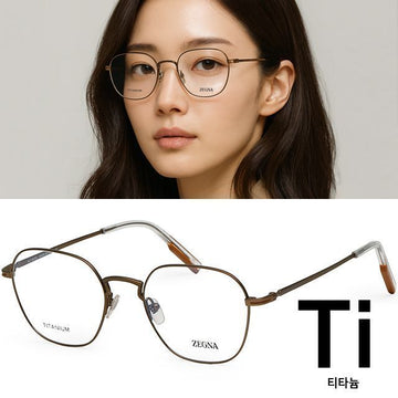 ZEGNA EZ5207 036 超軽量チタン眼鏡 149349424