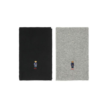 POLO RALPH LAUREN Solid Denim Bear Schal 2 Stück 149520118