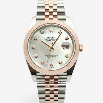 Rolex Datejust 41 Pink Combo 126331 Mother of Pearl Original Diamond Men's Watch 2020 Year Warranty 149520654